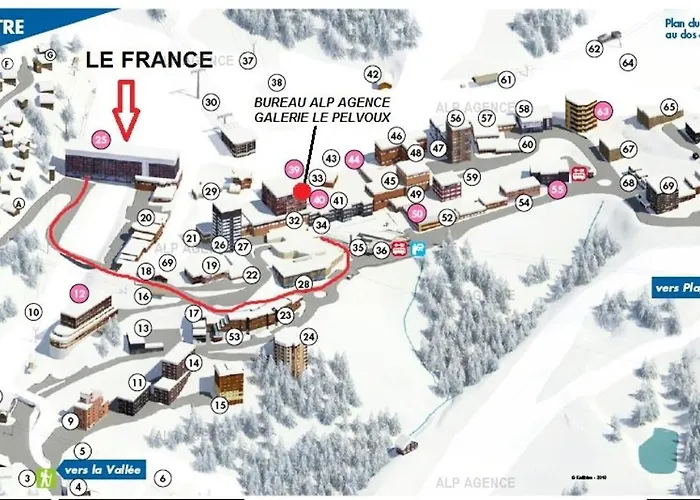 Le France - 2 Pers - Le France - 126fr - Plagne Centre Mae-9254 Διαμέρισμα *