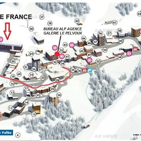 Le France - 2 Pers - Le France - 126fr - Plagne Centre Mae-9254 Apartment *